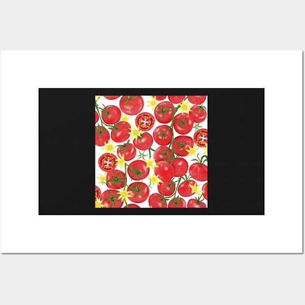 Tomatoes on the vine Wall Art by Papergrape